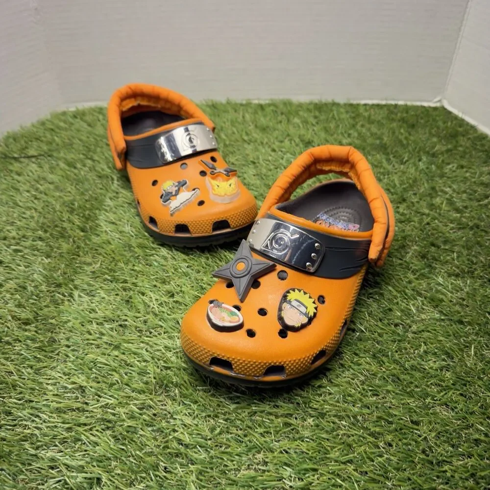 Crocs Classic Clog Naruto Shippuden Orange Kid's Size J2